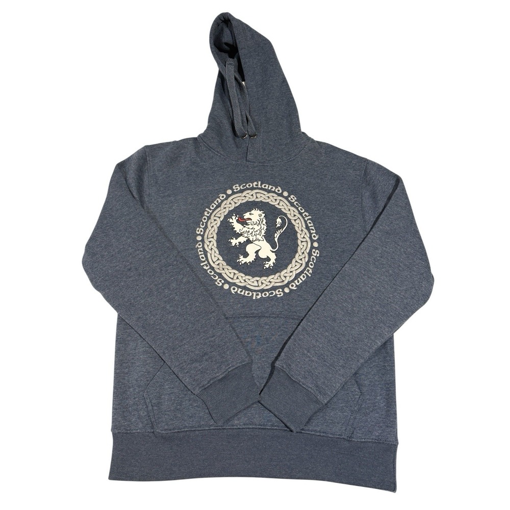NWT Cotly Scottish Collection Lion Rampant Hoodie Men's S‎ Gray
